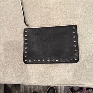Black Studded Clutch